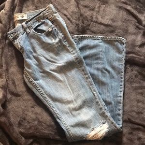 PINK Boot Cut distressed Jeans